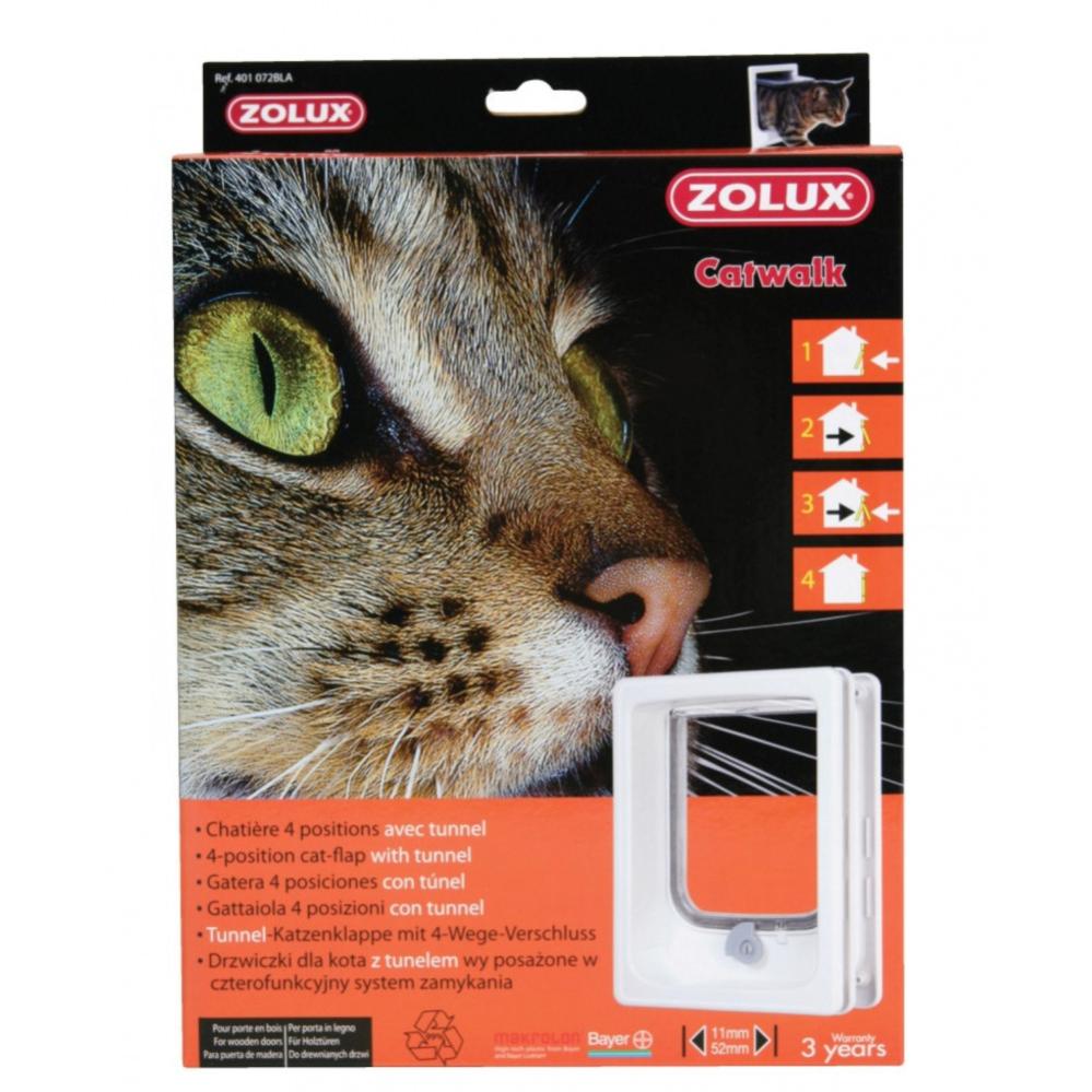 Zolux Chatiere Tunnel 4 Positions Blanc Pour Chat Zo bla Leroy Merlin