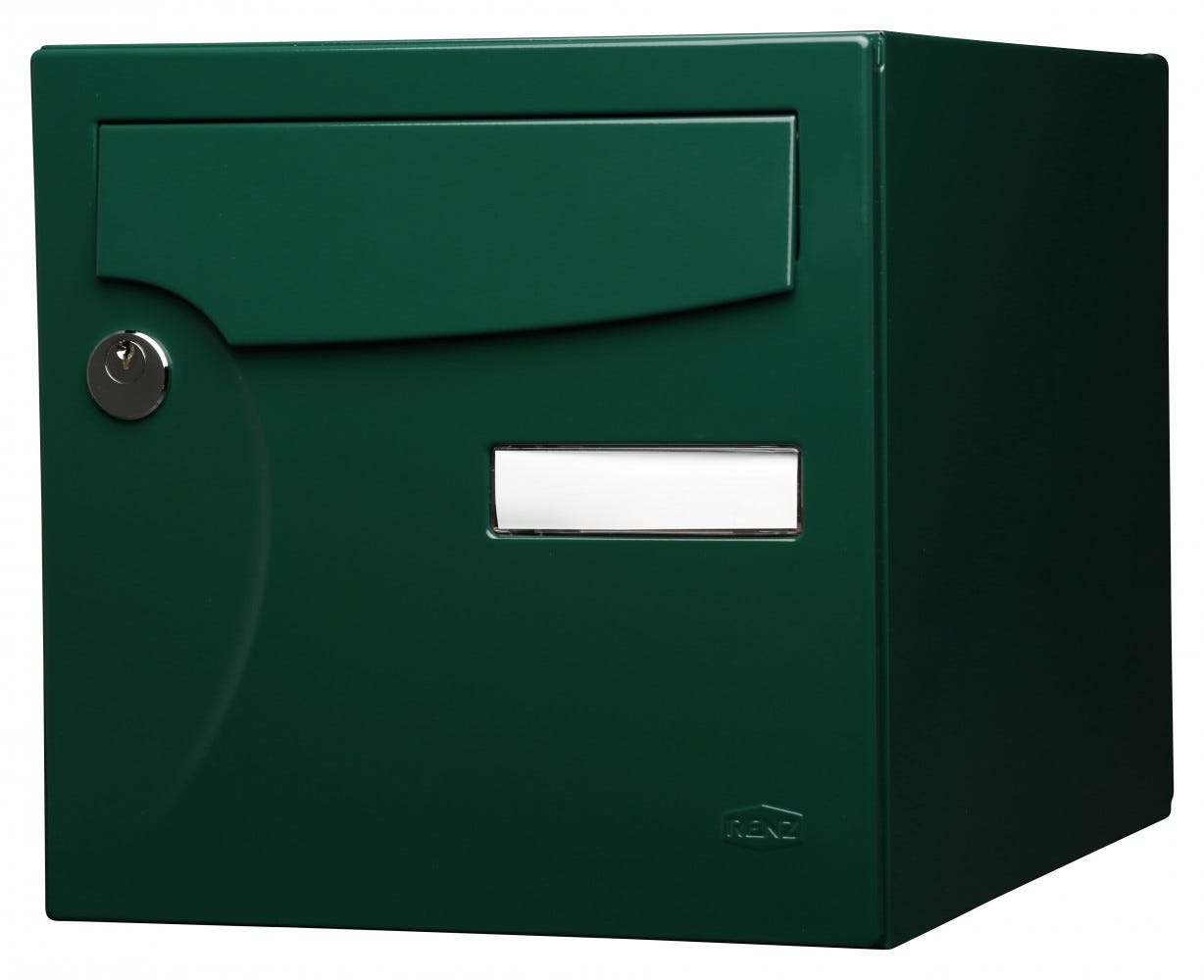 Cassetta delle lettere standard 1 porta esterna RENZ acciaio verde