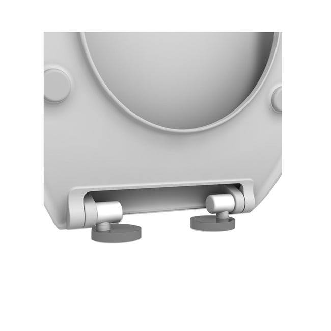 Abattant WC blanc pour cuvette A16 MINI, charnières à fermeture ralentie