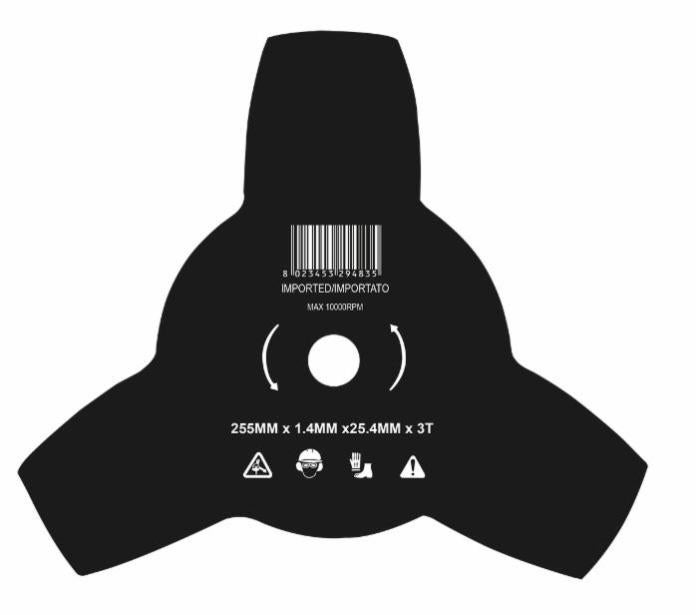 Disco Decespugliatore A 3 Punte Dentato IT-0901 – Joans Originale Per Motori A Benzina - Foto 3