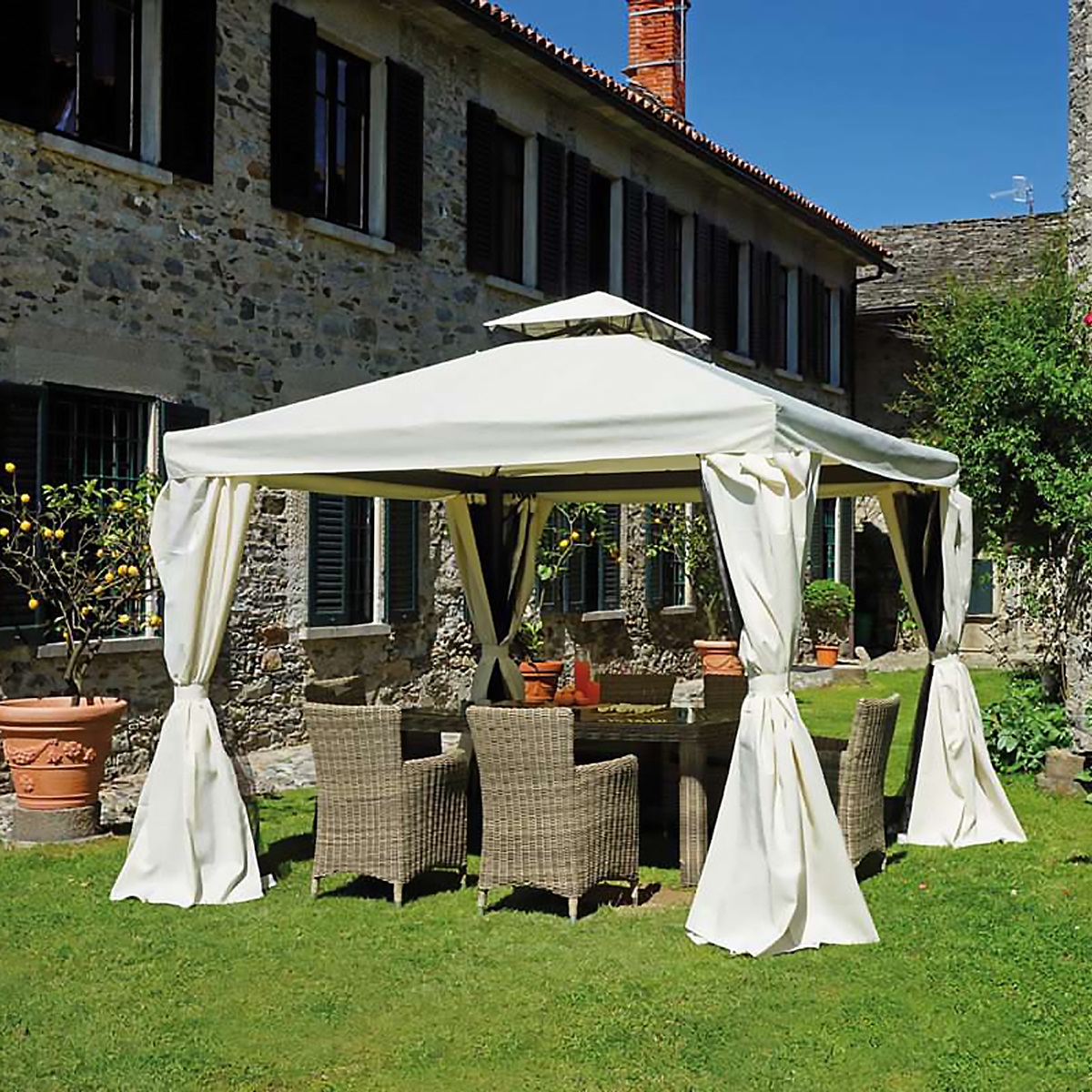 Gazebo 3x3 m en aluminium | Leroy Merlin