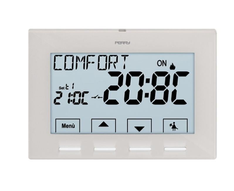 MX Termostato + Controllo 230V Con Sonda 2m – Bianco, Compatto E Facile Da Usare