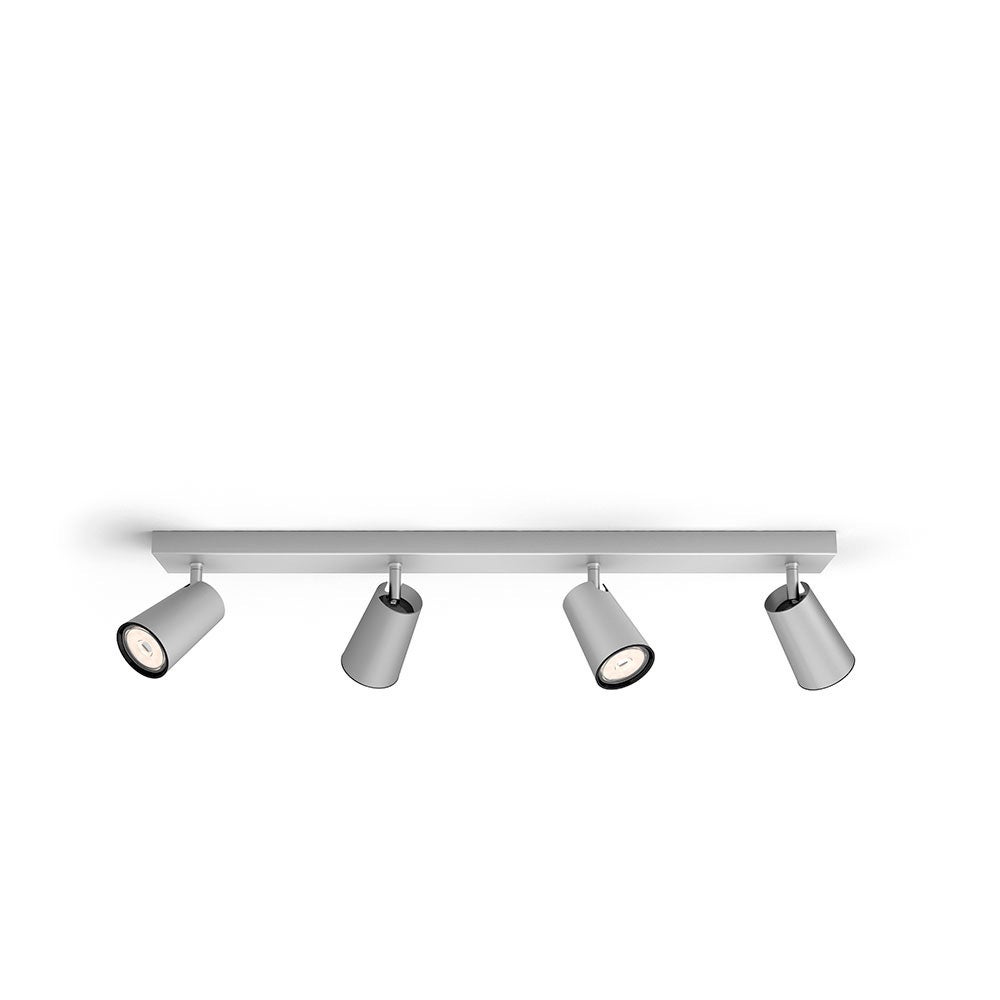 Regleta 4 elementos mod. paisley gu10 62 8x11 8x9 2cm. philips