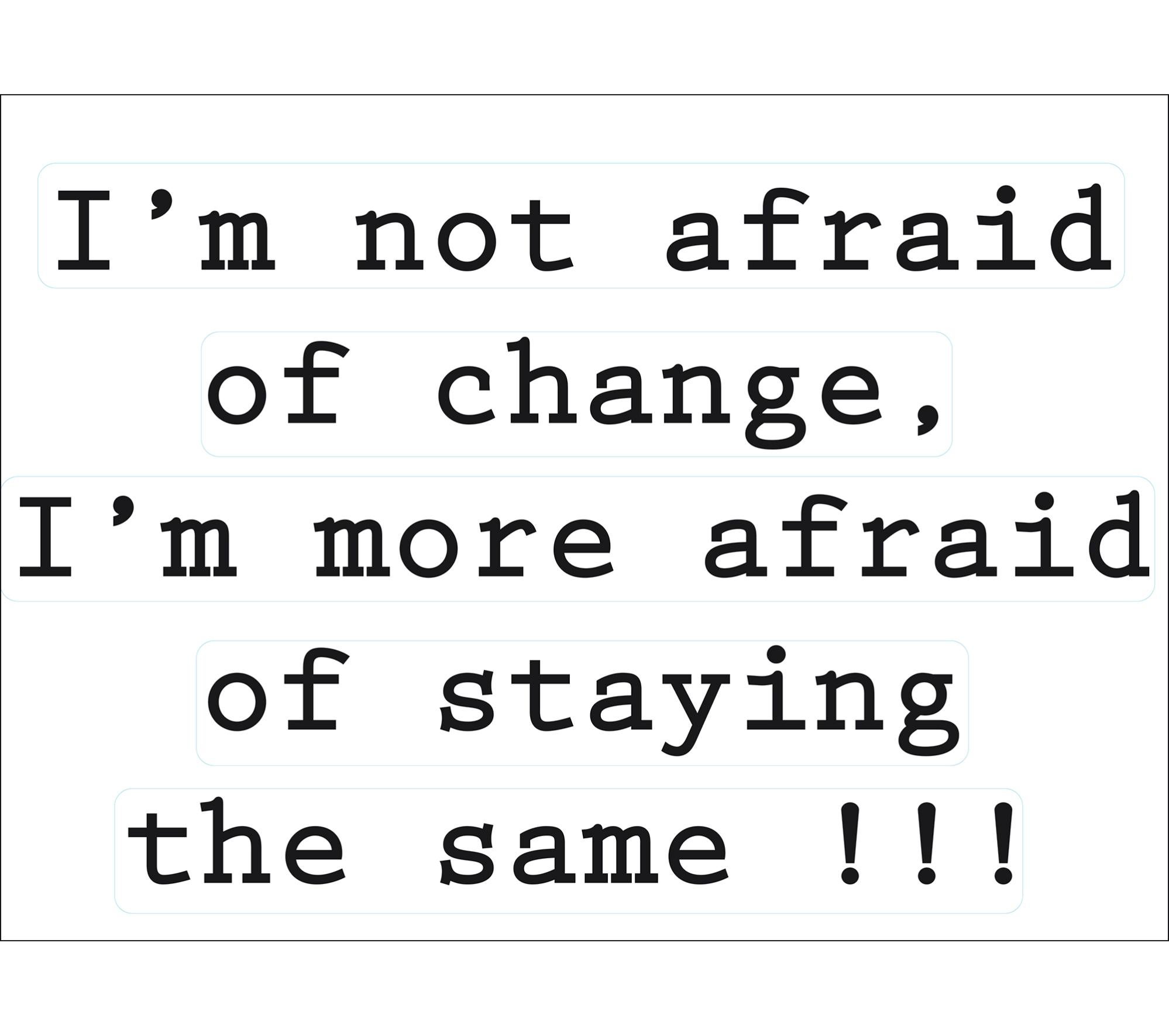 Sticker décoratif autocollant, citation art de vivre, motivation, je n