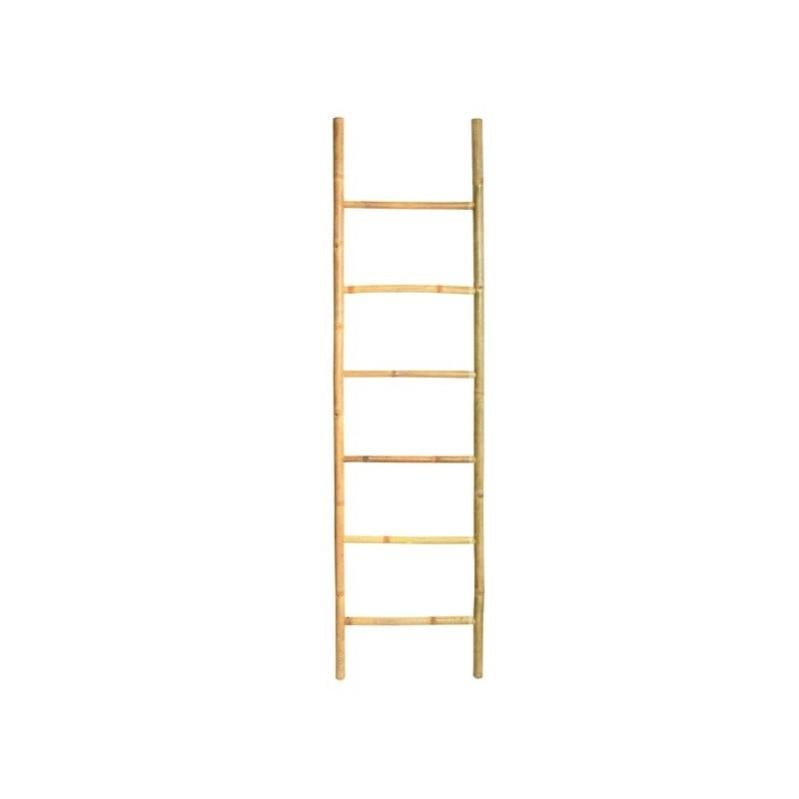 IDMarket Sedia Portasciugamani In Bambù - 4 Livelli, Con Seduta E Ripiano, Design Naturale - Foto 6