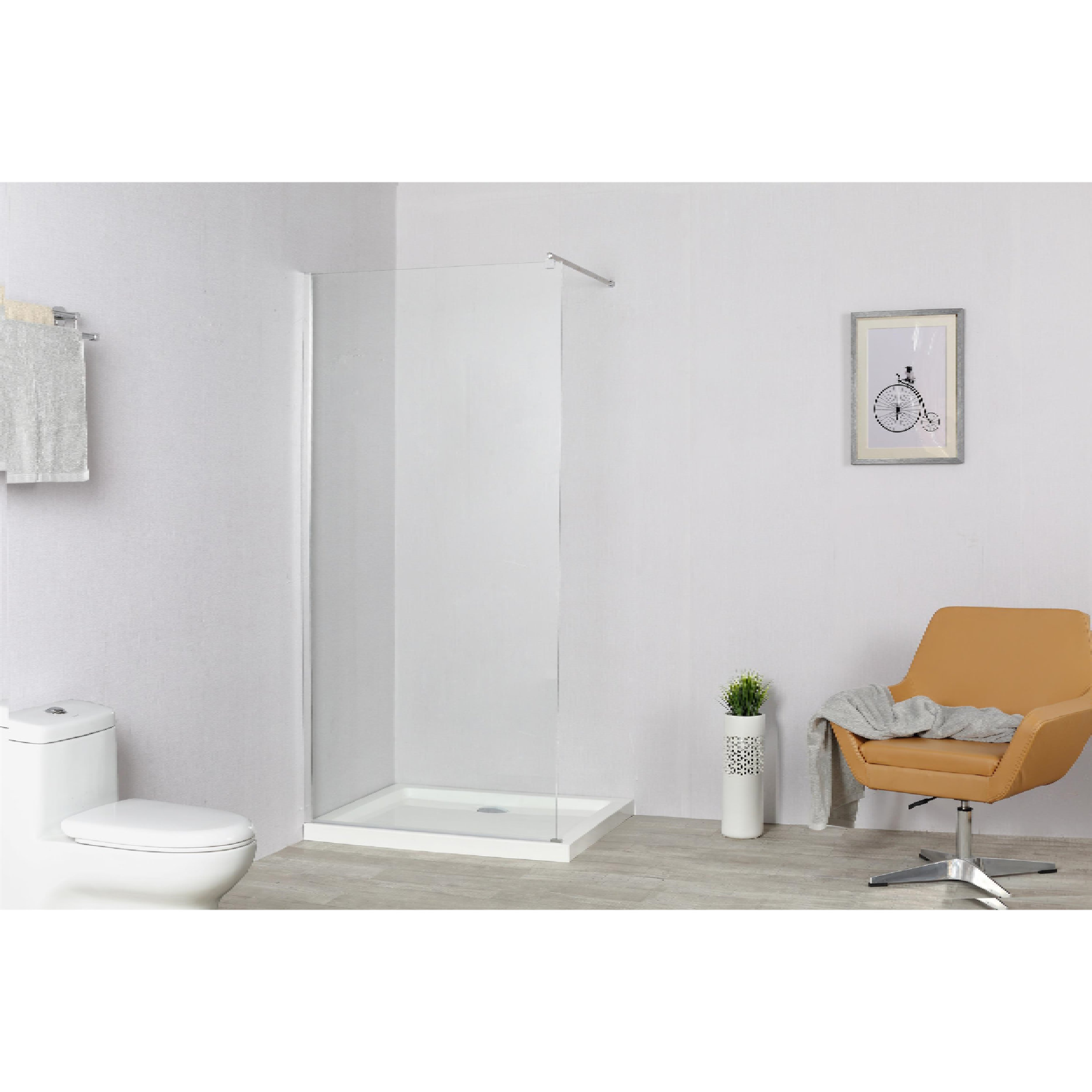 SENSEA Paroi de douche EASY Paroi de douche à l'italienne 100 x