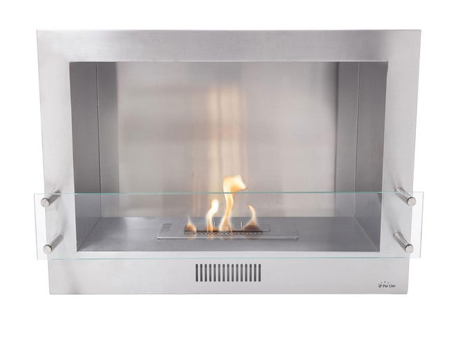 Caminetto A Bioetanolo Augusto Da Incasso - 2 Bruciatori Da 1.5L, Acciaio Inox E Vetro, 110x54cm - Foto 10