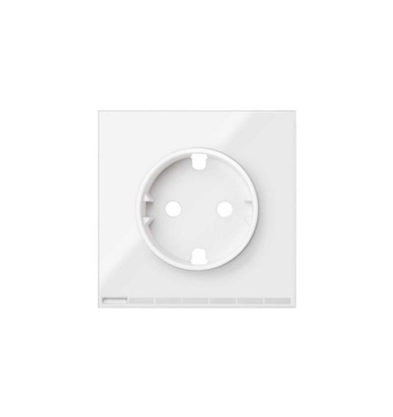 Cache prise IO Simon 100 blanc SIMON Leroy Merlin