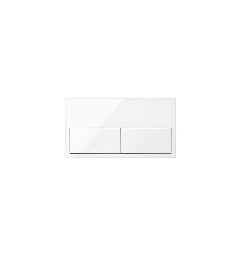 Kit frontale Simon 100 con 2 elementi 2 pulsanti bianco - SIMON | Leroy ...