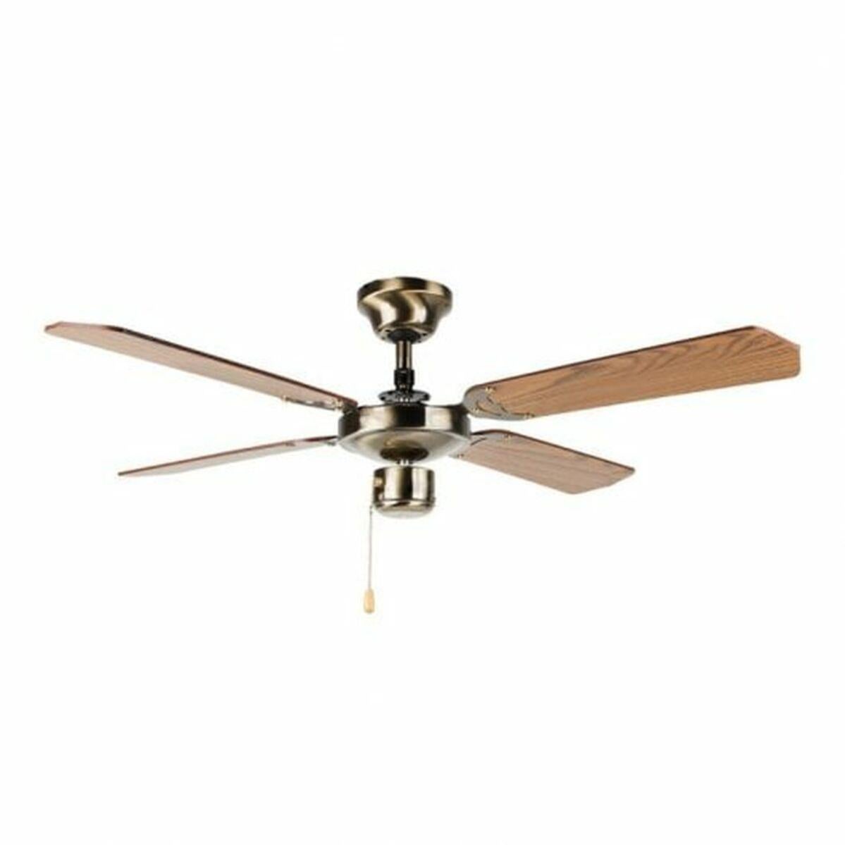 Ventilatore A Tetto Ventilatore Da Soffitto Con Luce Westinghouse Princess Trio - 105 Cm, Ottone Antico, 3 Velocità, 4 Pale Ventilatore Per Soggiorno