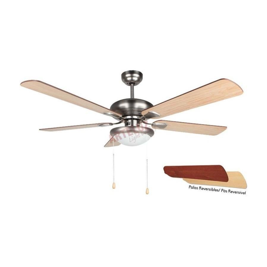 Ventilateur De Plafond Avec Lumière Et Télécommande - Silencieux, Réglable Et Idéal Pour Les Pièces Basses