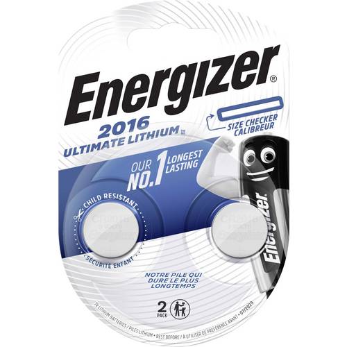 Energizer Batería de litio CR2016 3V, paquete de 5