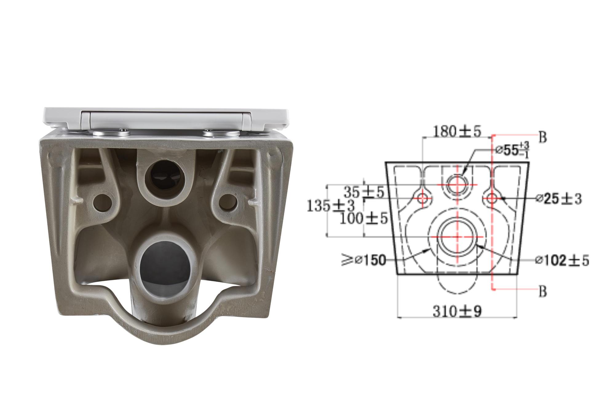 SENSEA Cuvette pour WC suspendu NEO Céramique Leroy Merlin