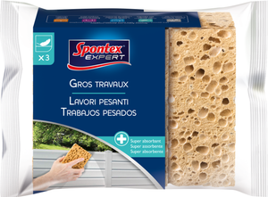 METUUTER 12 spugne per la pulizia, in cellulosa compressa, antigraffio, spugna naturale per cucina, bagno, auto, divertenti ritagli fai da te
