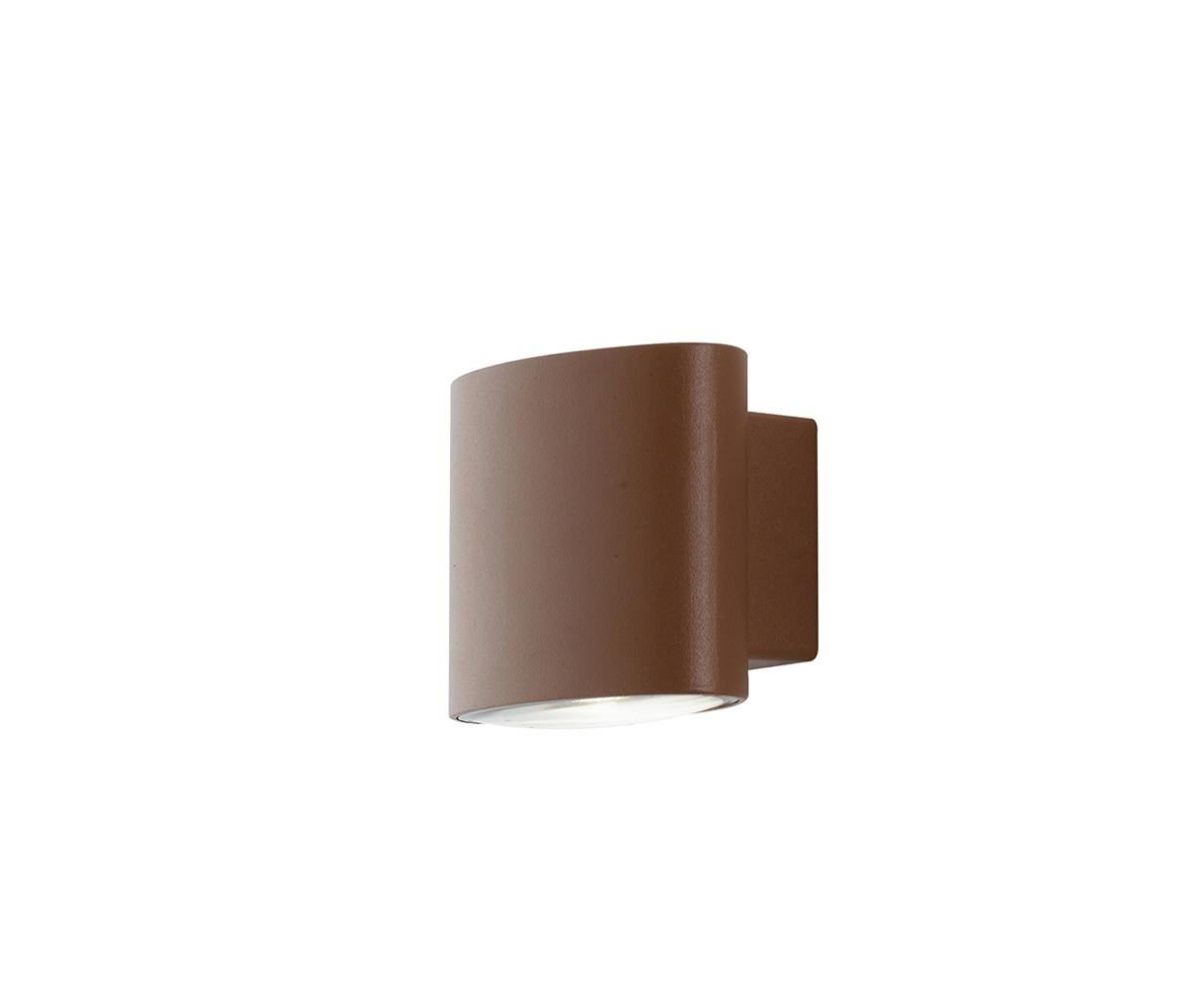 Aplique de pared boxter aluminio bronce 2x4w 4000k (luz natural) ip44