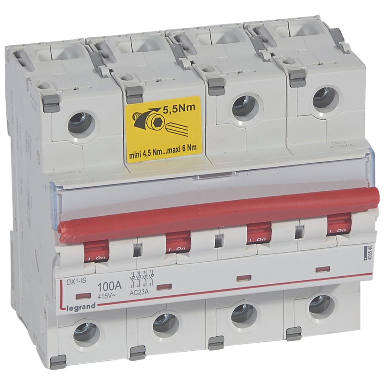 Interruttore di trasferimento automatico, interruttore a levetta di trasferimento automatico a doppia alimentazione AC 400V 4P 63/80/100A(100A
