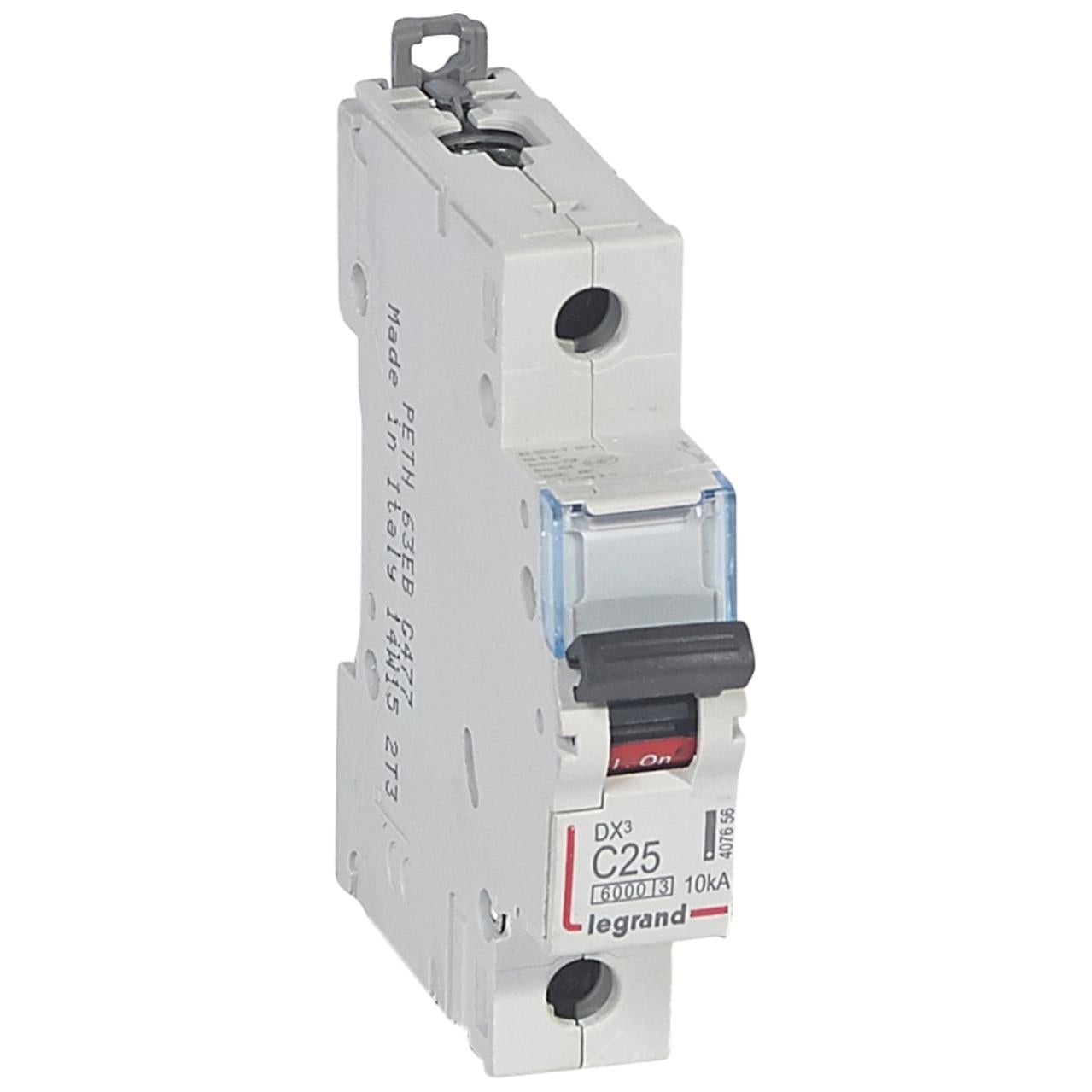 406913 Disjoncteur tétrapolaire 32A - 4P Courbe C - 4,5/6kA - À vis - Legrand DX3