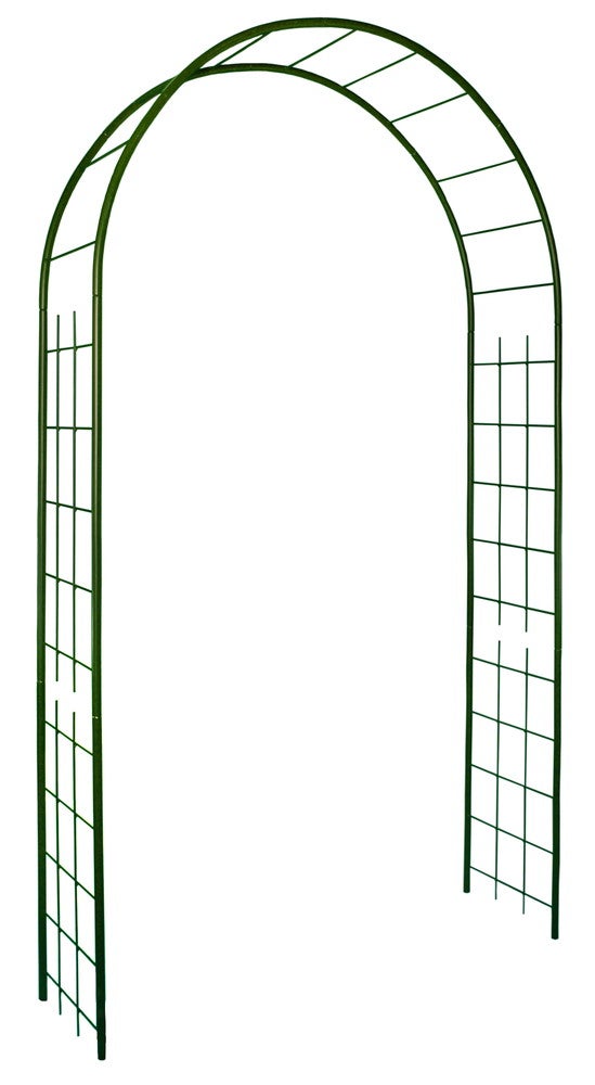 Arche Tube ROND20 Treillage Vert Sapin - 130x40x250 Cm - Acier époxy ...