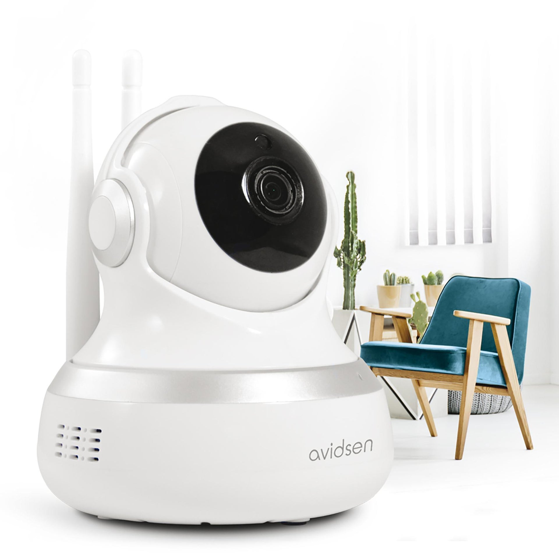 Caméra De Surveillance Intérieure Avidsen Ip Wifi 720 P 360° . Leroy Merlin