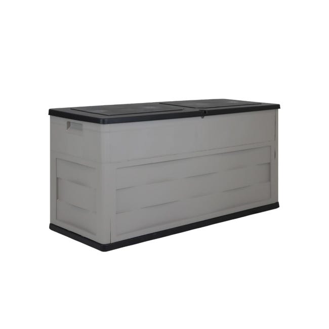 Toomax Baule Multibox Ambition Da 320 Litri, Colore Grigio Tortora/nero, Resistente Ai Raggi UV, Dotato Di Foro Per Lucchetto (non Incluso