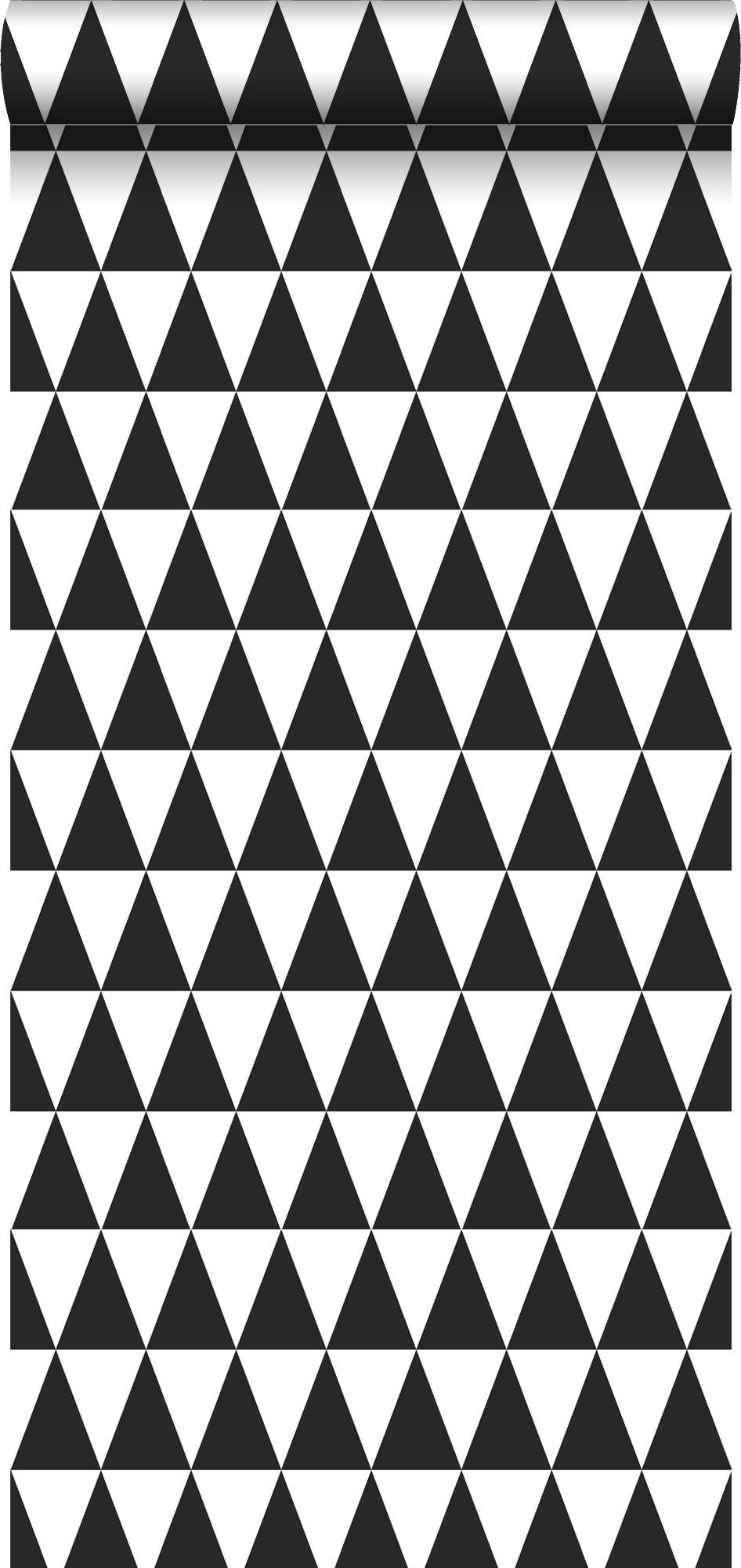 138942 papier peint intissé Haute Définition triangles graphiques noir et blanc dESTAhome.nl 