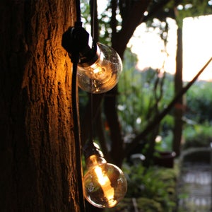 guirlande lumineuse 5,1m avec 50 ampoules LED boules - HEMA