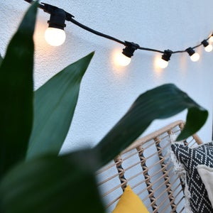 ALLEGRA Guirlande lumineuse d'extérieur 10 lumières LED 5m raccordable avec  télécommande Noir New Garden - LightOnline