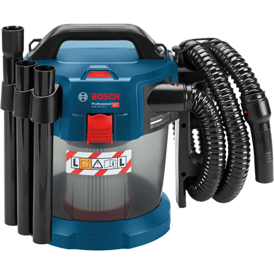 Bosch GAS 18V-10 L Professional Li-Ion Aspirateur sans fil pour poussières  et liquide ( 06019C6300 ) - sans Batterie, ni Chargeur