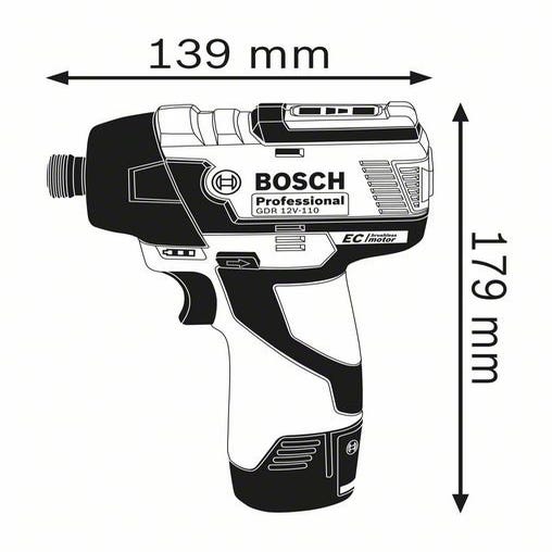 Bosch - Visseuse à chocs 12 V 105 Nm sans batterie ni chargeur - GDR 12V-105  Bosch Professional