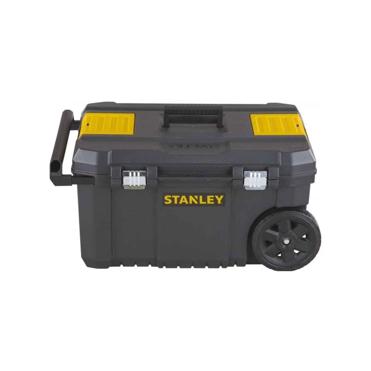 Servante à outils 50L Roulante Essential Stanley Plateau amovible Poignée métal Leroy Merlin