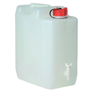 Tanica per acqua con rubinetto – PRESSOL: 35 litri, conf. da 5 pz.