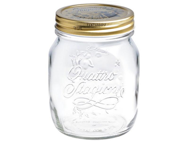 Tappo Bormioli 70mm Tappi Bormioli Rocco Quattro Stagioni - Caps 70, In Latta Gialla, Confezione Da 48 Pezzi Tappi Latta Per Conserve - Foto 2