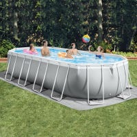 Piscina Rotonda 305x76 Cm Con Telaio E Pompa BestWay Mod. Steel Pro MAX 56408 Grigio Chiaro 8014211510267 Piscina Rotonda 305x76 Cm Con Telaio E Pompa BestWay Mod. Steel Pro MAX 56408 Grigio Chiaro 8014211510267