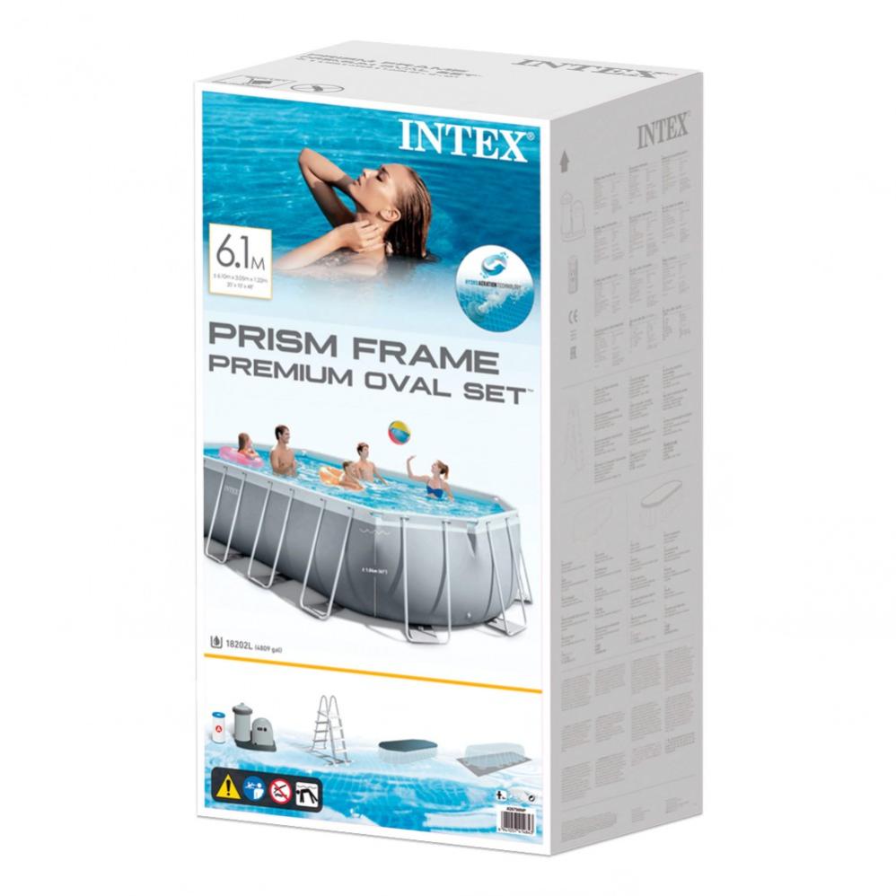 Intex Piscina Rotonda Con Telaio In Metallo 305x76 Cm - Telo In PVC, Pompa Filtro Inclusa, Capacità 4.485 L, Facile Da Montare