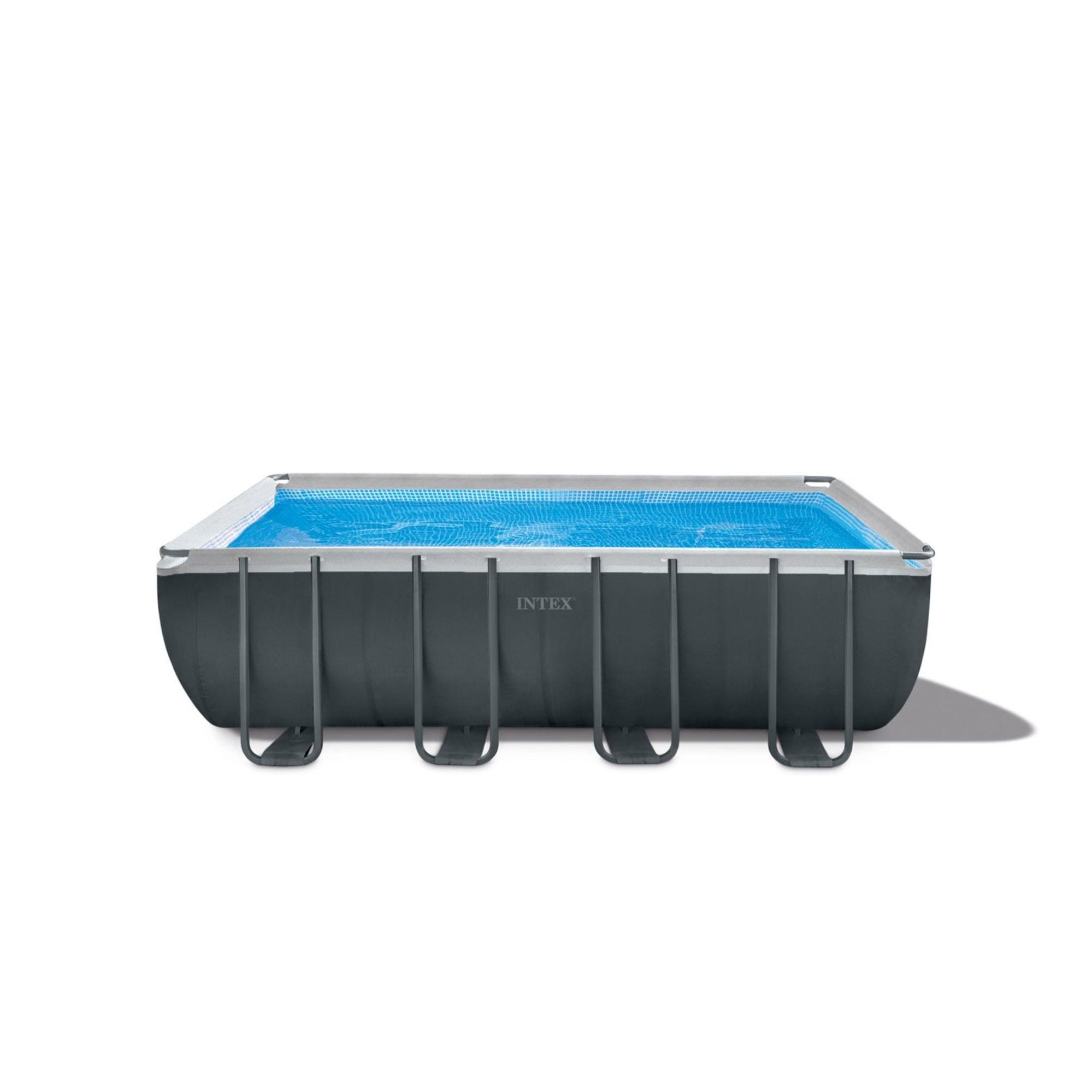 Intex 26702NP – Piscina Fuori Terra Prisma Frame Rotonda, Pompa Filtro 1250 L/h, 4485 L, Acciaio e PVC, Grigio, 305x76 cm Intex 26702NP – Piscina Fuori Terra Prisma Frame Rotonda, Pompa Filtro 1250 L/h, 4485 L, Acciaio e PVC, Grigio, 305x76 cm