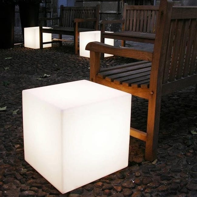 CUBO-Cube lumineux d'extérieur H43cm 