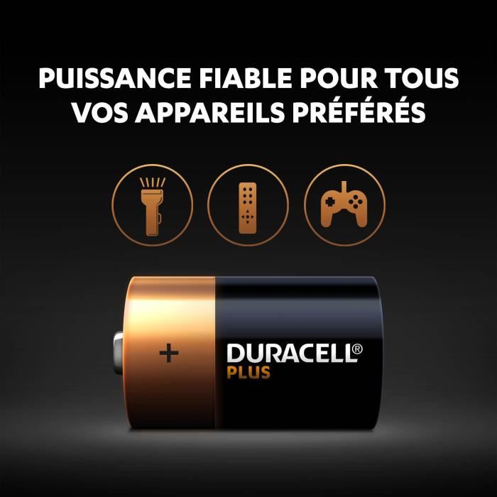 Duracell Plus LR20 Pile LR20 (D) alcaline(s) 1.5 V 4 pc(s) - 4