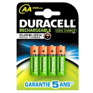 Duracell Caricabatterie 4 ore + 2xAA, 2xAAA