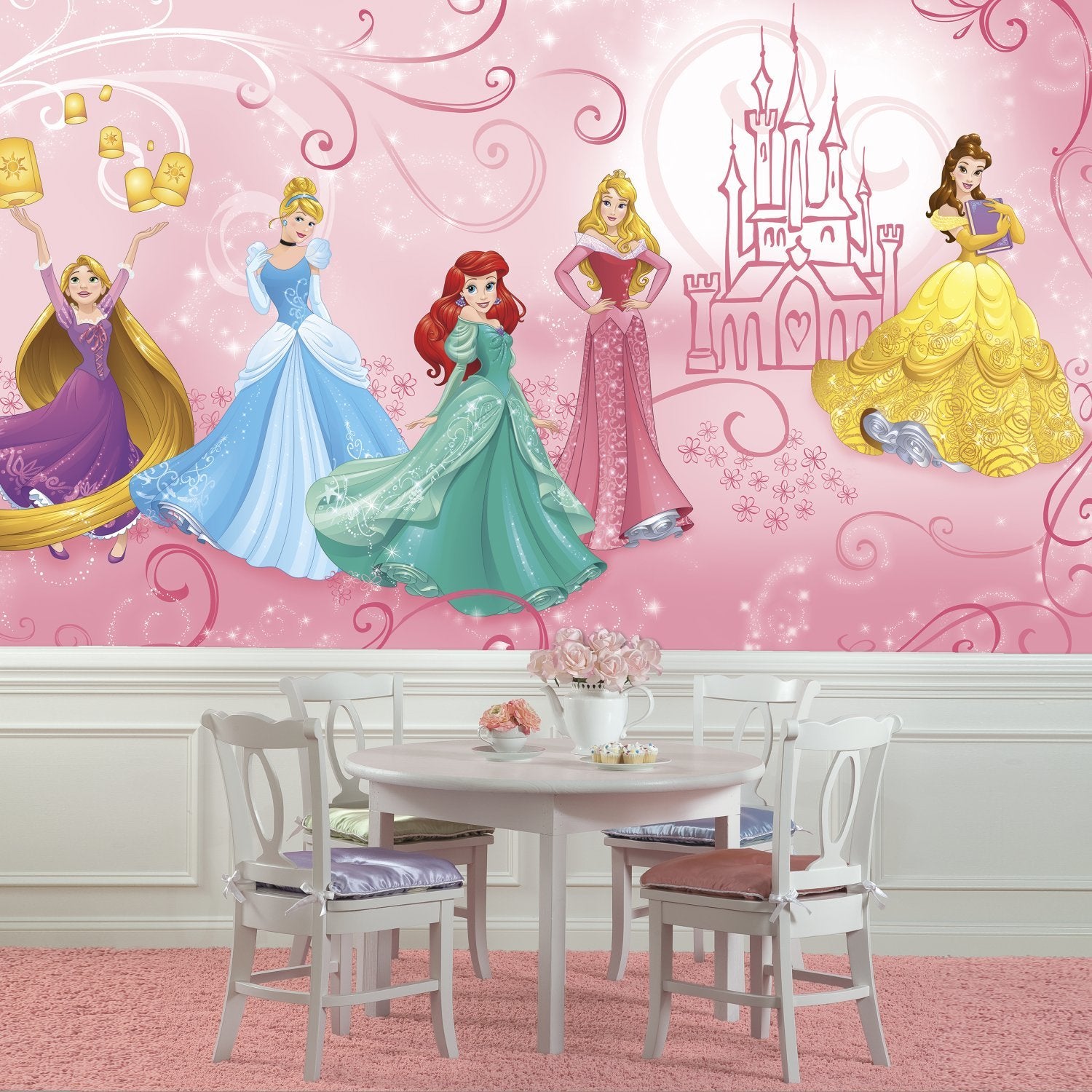 Papier peint Panoramique Encollé Princesses Disney 320X182 CM