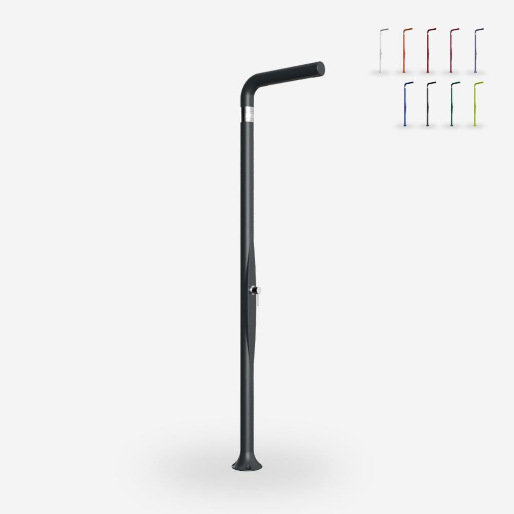 Ducha De Piscina Para Jardín Al Aire Libre Con Mezclador Moderno Arkema Design Funny Yang T205 - Antracita