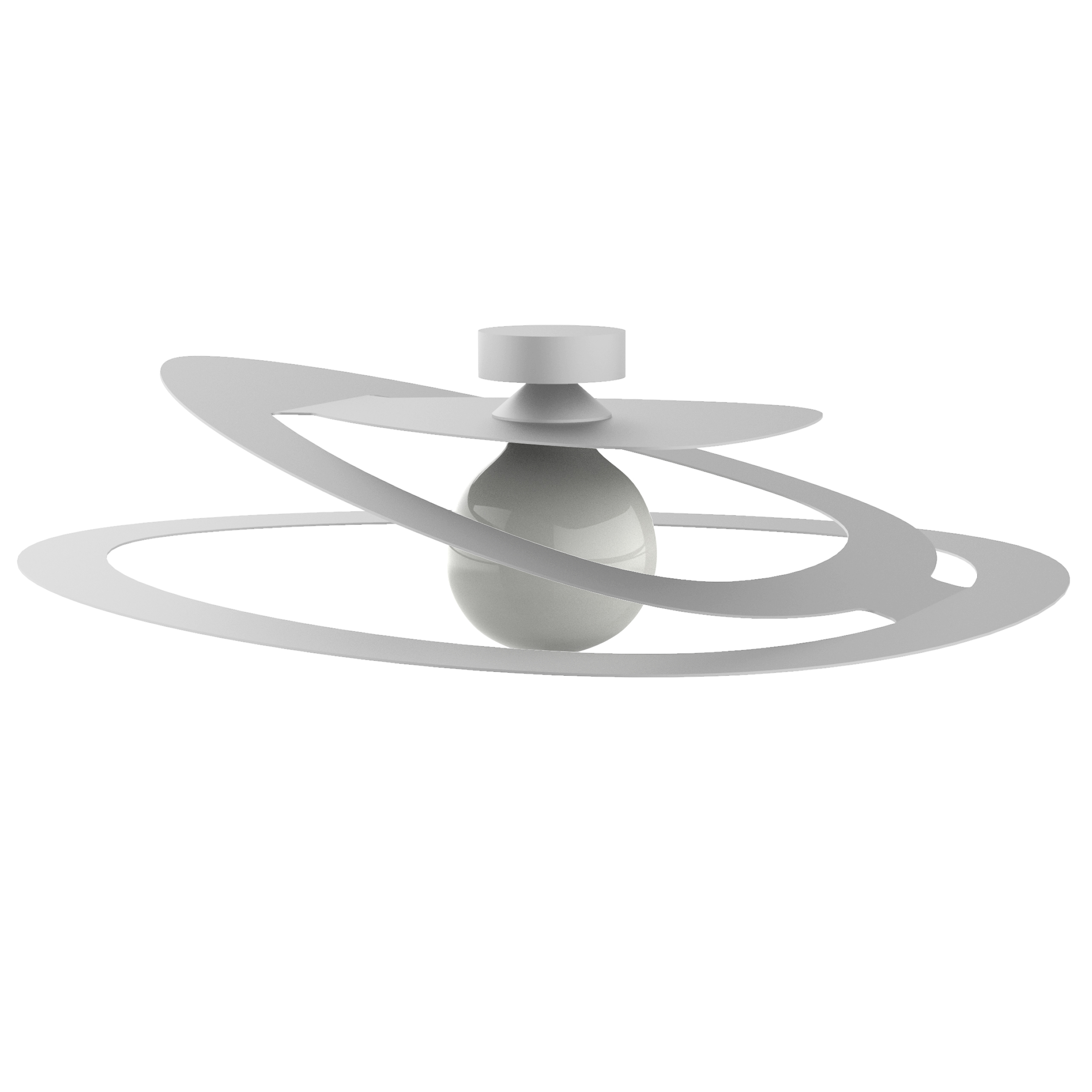 Lumicom | dilate lámpara de techo, 1x e27, max 42w, metal, blanco mate, d.40cm