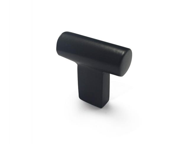Pomello per mobili Legno cementine grigio scuro H.22 x L.39 x P.39 mm Pomello per mobili Legno cementine grigio scuro H.22 x L.39 x P.39 mm