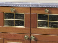 Set di 4 pomelli rotondi in vetro con tartaruga marina, con pomelli per Set di 4 pomelli rotondi in vetro con tartaruga marina, con pomelli per