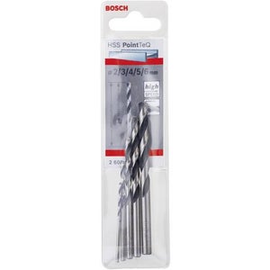 Bosch Accessories 2608595525 Jeu de forets pour le bois 5 pièces 2 mm, 3  mm, 4 mm, 5 mm, 6 mm 1/4 (6,3 mm) 1 set