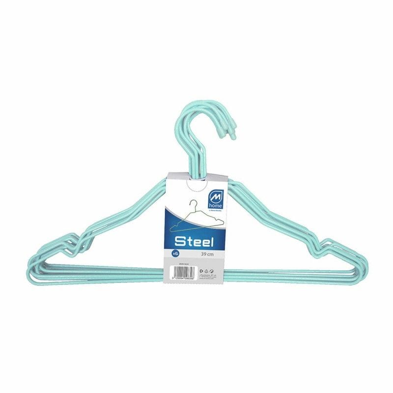 Lote 10 perchas alambre colores surtidos azul marron39cm 3120099000013 77230 MONDEX