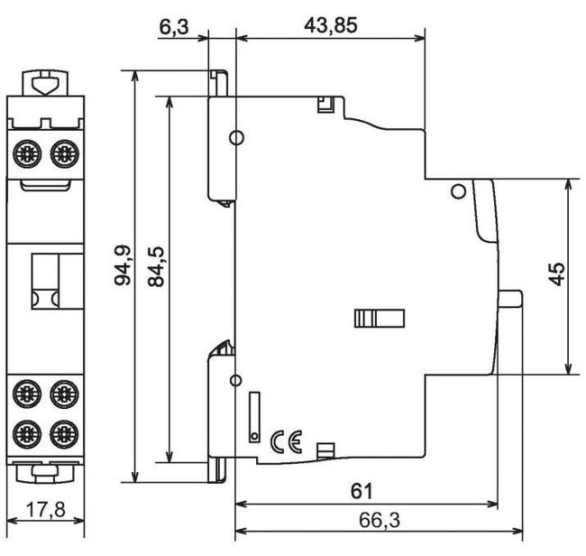 Contacteur domestique CX³ silencieux bobine 25A contact 2F 1 module -  LEGRAND - 412501