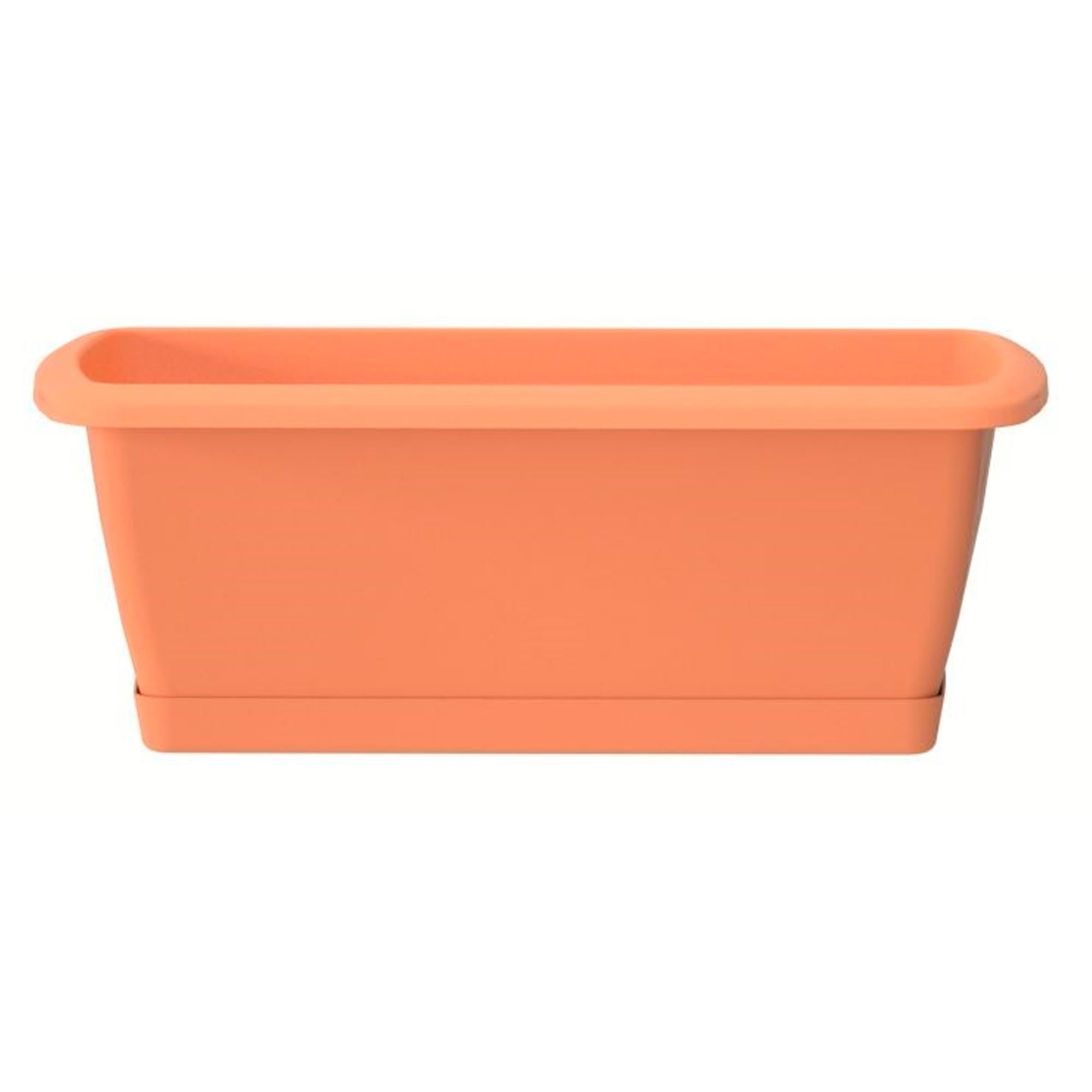 Flowerpot di plastica rotondo Sandy rotondo a colori Mocca | WhichOne