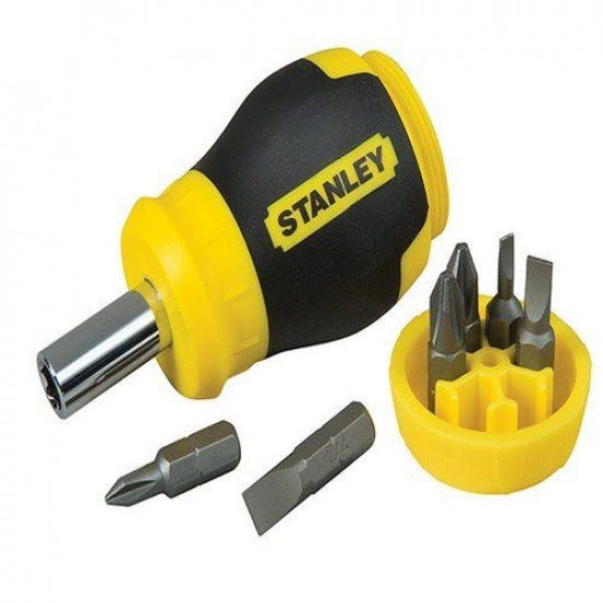 STANLEY® FATMAX® Destornillador Carraca LED con 12 puntas