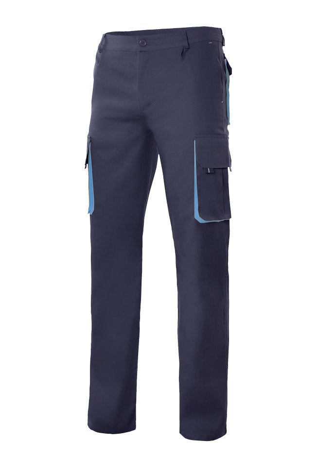 Pantalón bicolor multibolsillos serie 103004