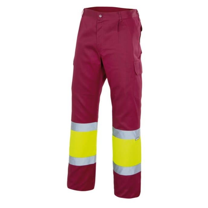 Pantaloni e.s.motion 2020 nero/giallo fluo/arancio fluo
